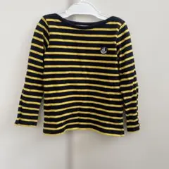 PETIT BATEAU ストライプ長袖カットソー 110cm
