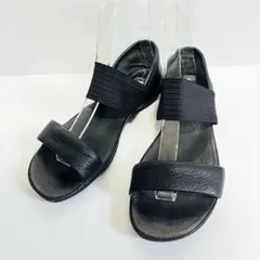 ✨極美品✨カンペール ライトニナ スリッポン 本革 黒 22.5cm