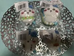 新品未開封　ちいかわ ハチワレだらけくじ D賞 マスコット 4種 コンプリート①