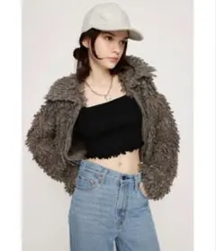 SLY LOOP YARN ZIP C/D