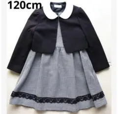 sakura 120cm 女の子 ワンピーススーツ セレモニー 黒 セットアップ