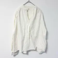 r.p.s アールピーエス 長袖ブラウス ホワイト系 Mサイズ シャツ 綿100のサムネイル