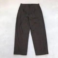 ニコアンド カジュアルパンツ チェック柄 ボトム ストレート 千鳥格子 シンプル