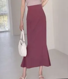 ハイウエスト ロングスカート