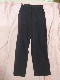 ZARA ハイウエスト ストレートパンツ ブラック EUR32 XS 黒