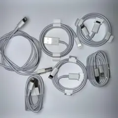 グレー Lightningケーブル 6本セット