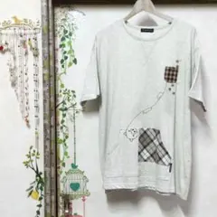 drug store's 幅広 半袖Tシャツチュニック チェックのポケットのサムネイル