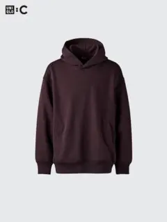 新品/UNIQLO：C 廃盤19wineスウェットオーバーサイズプルパーカー