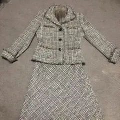 ANAYI ツイードスーツ　38 ベージュ