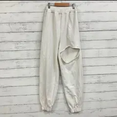 EVRIS スウェットパンツ F 白 ジョガー風 レディーストレンド 着回し抜群