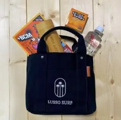 正規品☆LUSSO SURF ヤシの木　マルチポケットトートバッグ　ブラック