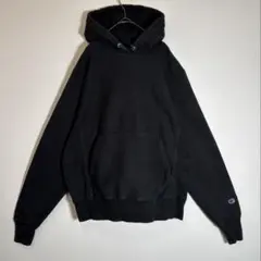 Championリバースウィーブ 単色青タグ　無地　目無し　裏起毛　パーカー