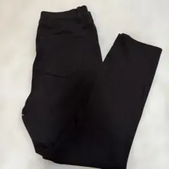 UNIQLO ウルトラストレッチクロップドレギンスパンツ　L 黒