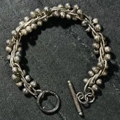 Vintage メキシコ DNA シルバー パール ブレスレット 20cm - メルカリ
