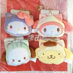 サンリオ　猫の日　しまむら　ダイカットチャーム　4点セット　キティ