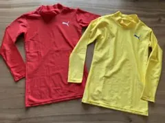 PUMA キッズ長袖インナーシャツ 2枚セット 140のサムネイル