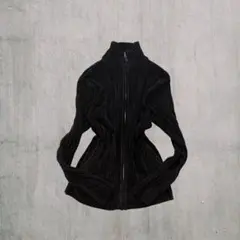 00s y2k 平成 お兄系 グランジ archive ジップパーカーベロア調