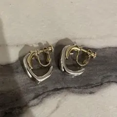 ★新品 TOMORROWLAND トゥモローランド ゴールド×シルバーイヤリング