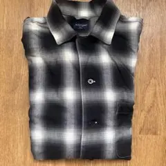 BACK NUMBER チェック柄 半袖シャツ Mのサムネイル