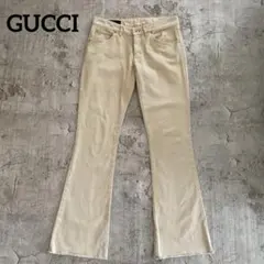 希少GUCCI 2004年製 イタリア製 Y2Kコットンデニムフレアパンツのサムネイル
