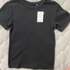 黒無地Tシャツ120センチワッフル生地