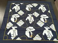 481 CHANEL シャネル シルク スカーフ