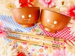 えっちゃん様ご確認　名入れお椀&お箸ペア食器セット　お椀② 箸①