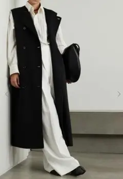 Max Mara plava　バージンウールカシミアジレ 新品のサムネイル