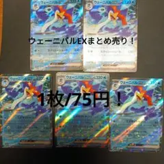 ポケモンカード　ウェーニバルEX 　5枚セット