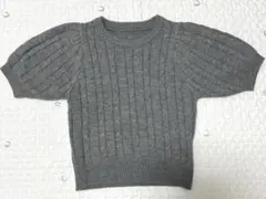 GRL ケーブル編みニットパフスリーブトップス gn135a