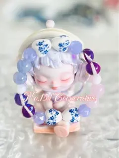 No.151「Cooperative」天然石/陶磁器ビーズブレスレット