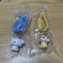 クレヨンしんちゃん シロ ひまわり キーホルダー 2種セット