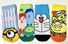 新品　ドラえもん　ミニオン　イスのコッシー　人気　アニメ　番組　キャラ　ソックス
