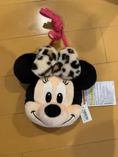 ミニー　ヒョウ柄　ポーチ　レオパード