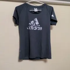 adidas 半袖Tシャツ グレー ロゴプリントのサムネイル