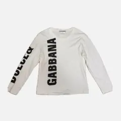 Dolce & Gabbana 長袖Tシャツ 白　汚れありのサムネイル