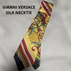 GIANNI VERSACE ネクタイ バロック柄 ゴールド ブラック - メルカリ