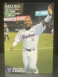 元ヤクルトスワローズ3アレックス・ラミレス 直筆サイン入りカード