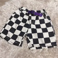 チェック柄ハーフパンツ 100