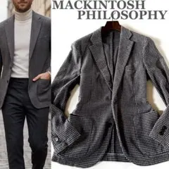 洗濯可 マッキントッシュフィロソフィー テーラードジャケット パイル素材 38R