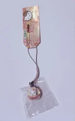激レア・廃盤】ご当地キティ 山梨限定 白桃カット 根付け ストラップ