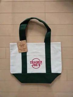 【新品タグ付】TRADER JOE'S ミニキャンバストートバッグ　グリーン