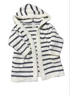 【美品】ジェラートピケ キッズ ボーダーパーカー XXS 90 100