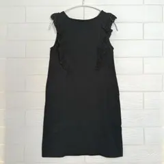 【JILLSTUART】ジルスチュアート ノースリーブ ワンピース 袖レース 黒