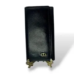 クリスチャンディオール CD金具　レザー 6連キーケース ネイビー