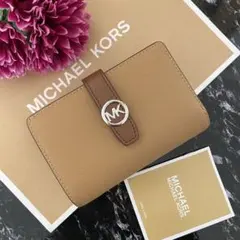 新品 MICHAEL KORS マイケルコース 財布 折り財布 サドル