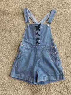 ラブトキシック　デニムオーバーオールショートパンツ　M