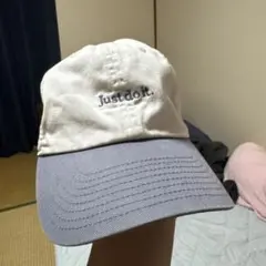 NIKE キャップ ホワイト グレー Just do it.