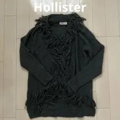 HOLLISTER ホリスター フリンジ カーディガン ダークグレー XS/S