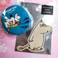 ムーミン ムーミンショップ MOOMINSHOP 缶バッジ ふきげん